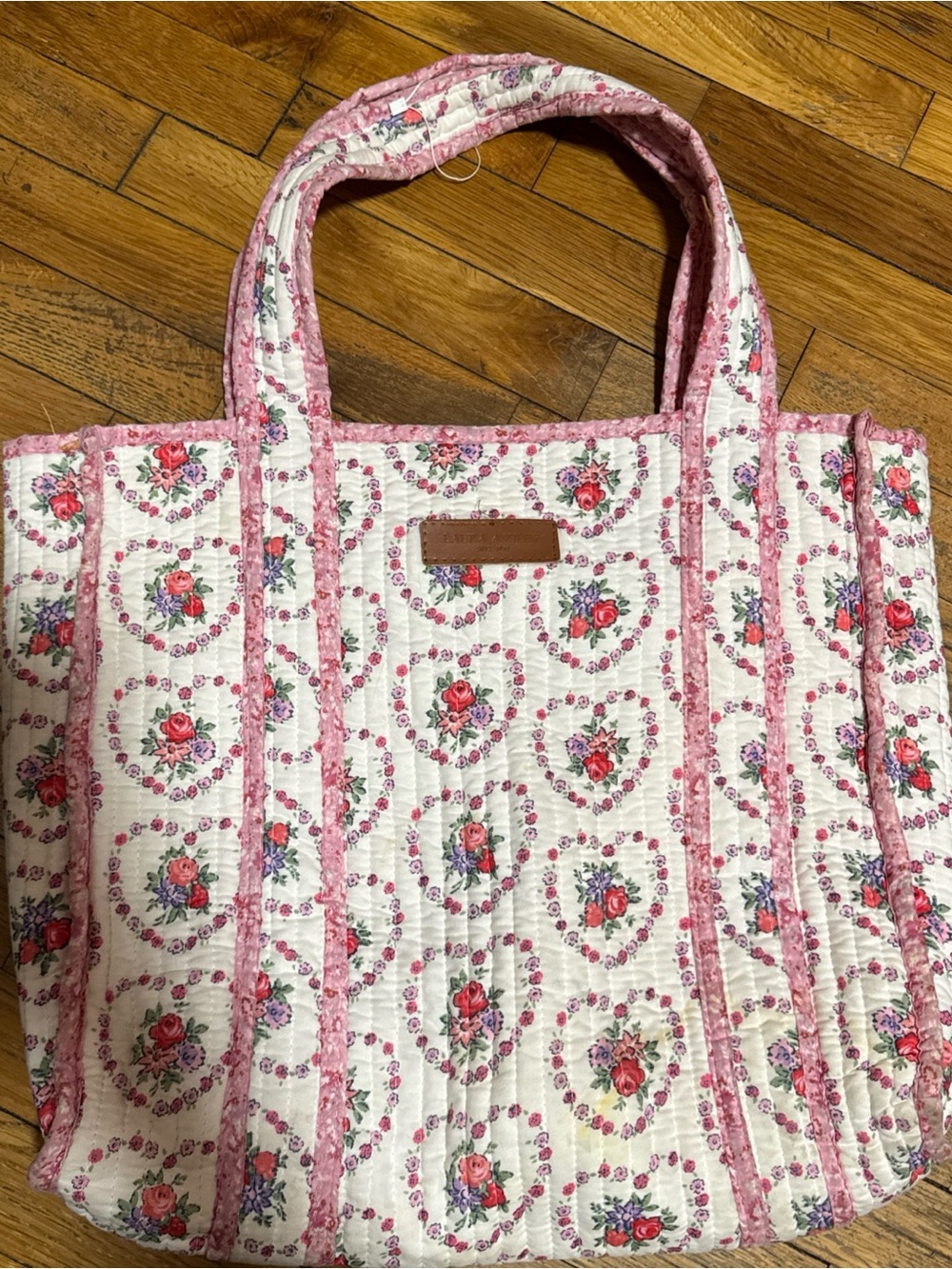 Laura Ashley Strawberry Quilted Tote BagViral TikTok